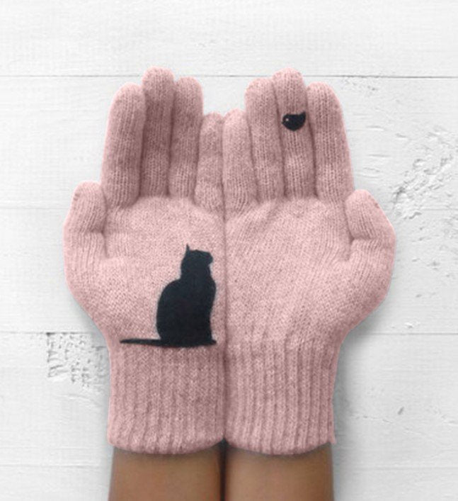 Stay Warm & Stylish Knitted Gloves for Women