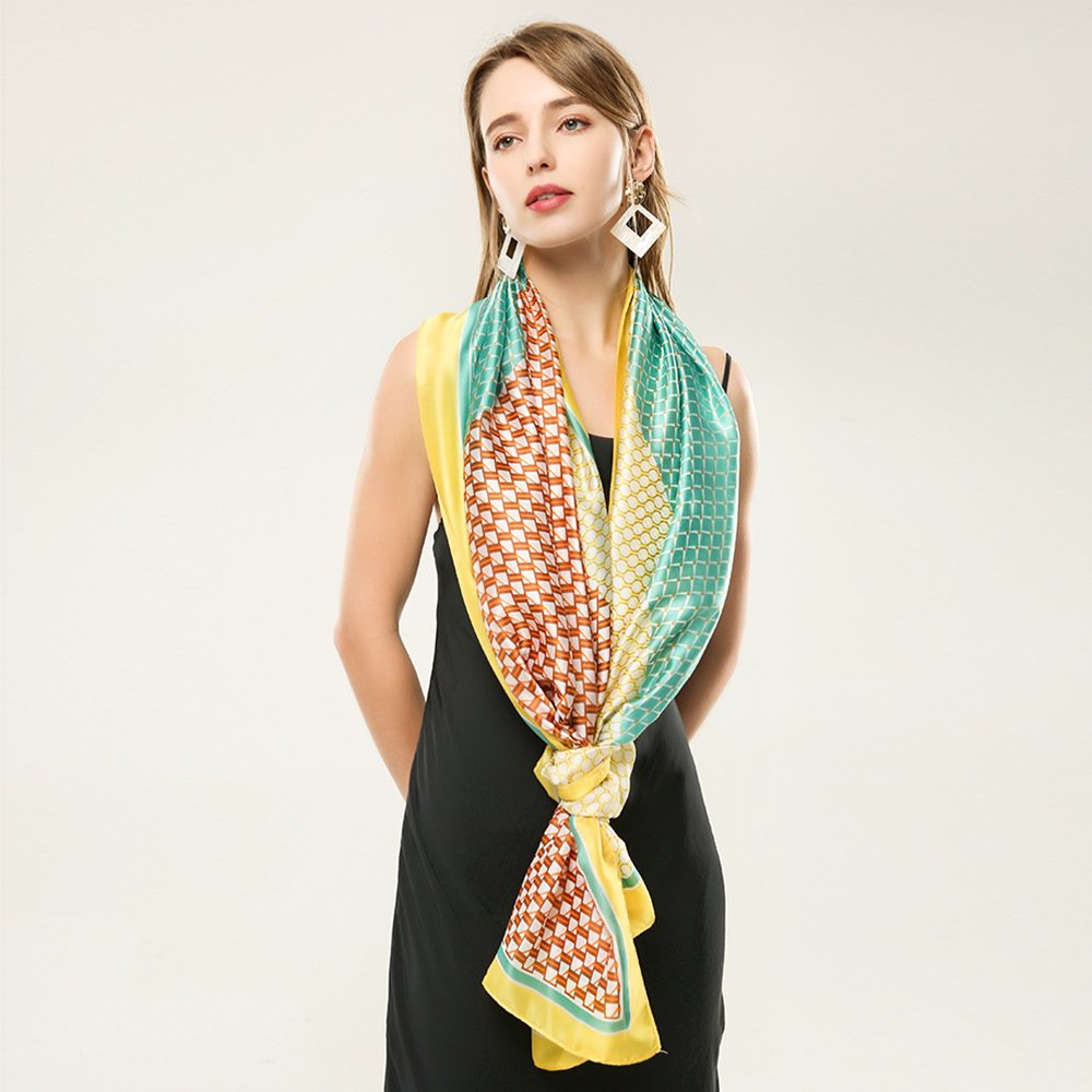 Add Geometric Style with Our Chic Scarf
