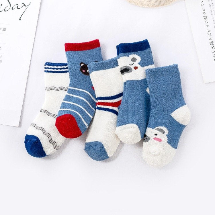 Kids' Thick Terry Socks for Winter