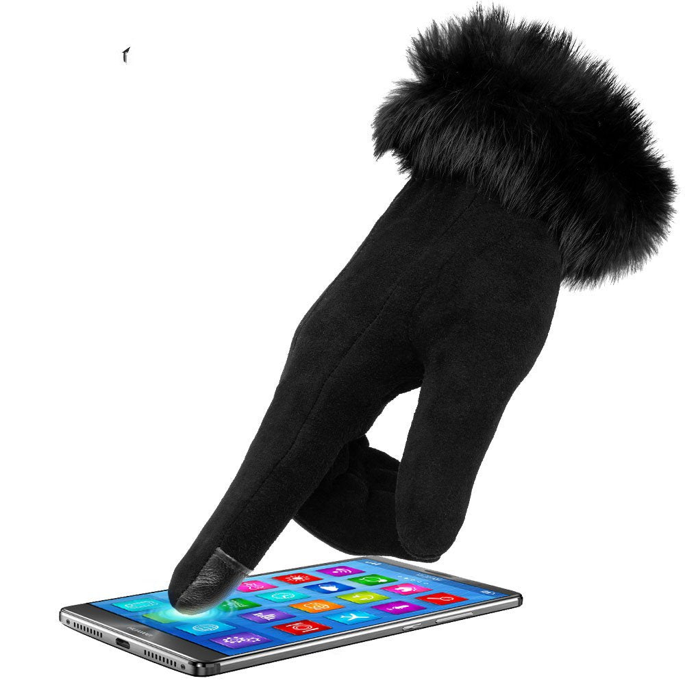 Warm & Cold Proof Women's Leather Gloves