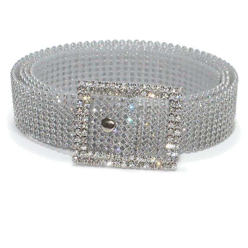 Rhinestone Embellished Fashion Belt