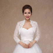 Elegant Lace Bridal Jacket for Wedding Day