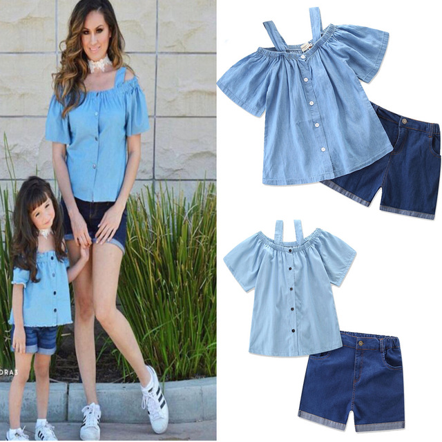 Cute Mother-Daughter Cotton Sets