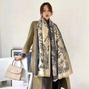 Stay Warm in Style with Soft Shawl Neck Wrap