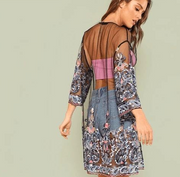 3D Floral Lace Cardigan Shawl