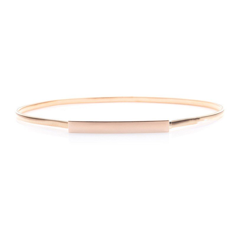 Elastic Thin Metal Belt for Women