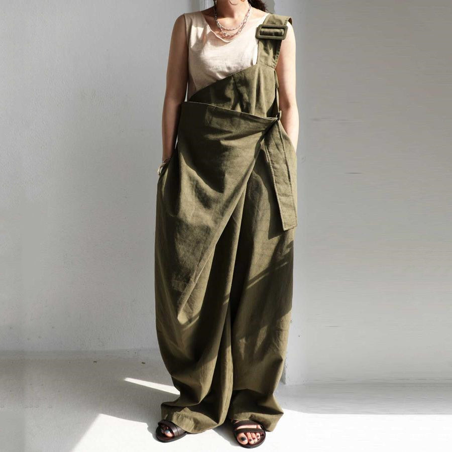 Chic One-Shoulder Loose Casual Jumpsuit for Women