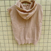 Womens Minimalist Letter-print Pullover Hoodie with Drawstring