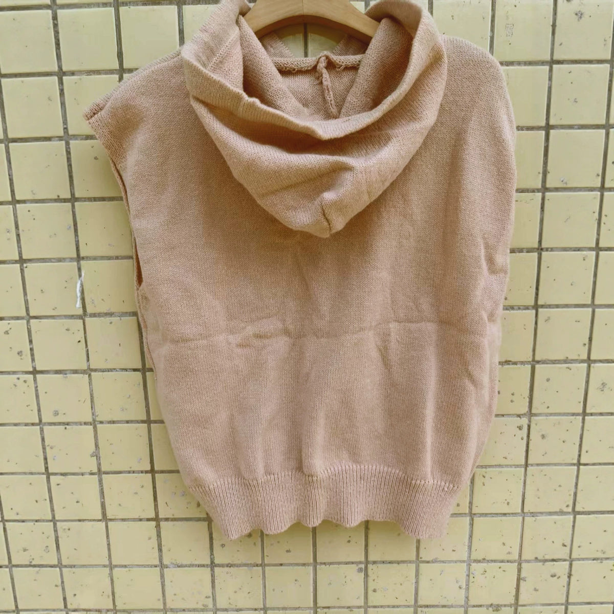 Womens Minimalist Letter-print Pullover Hoodie with Drawstring