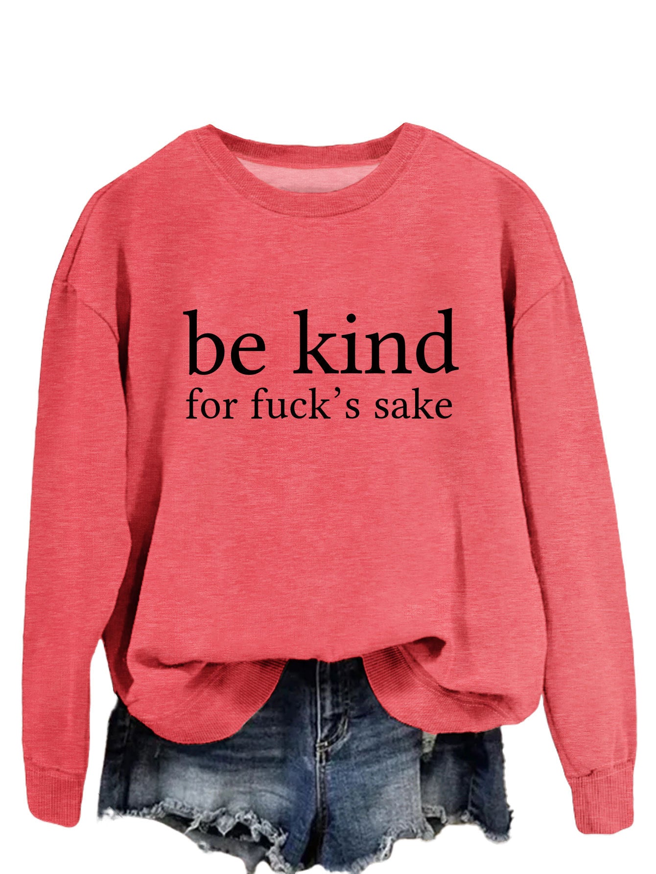 Cozy Cotton Women's Letter Print Pullover Hoodie