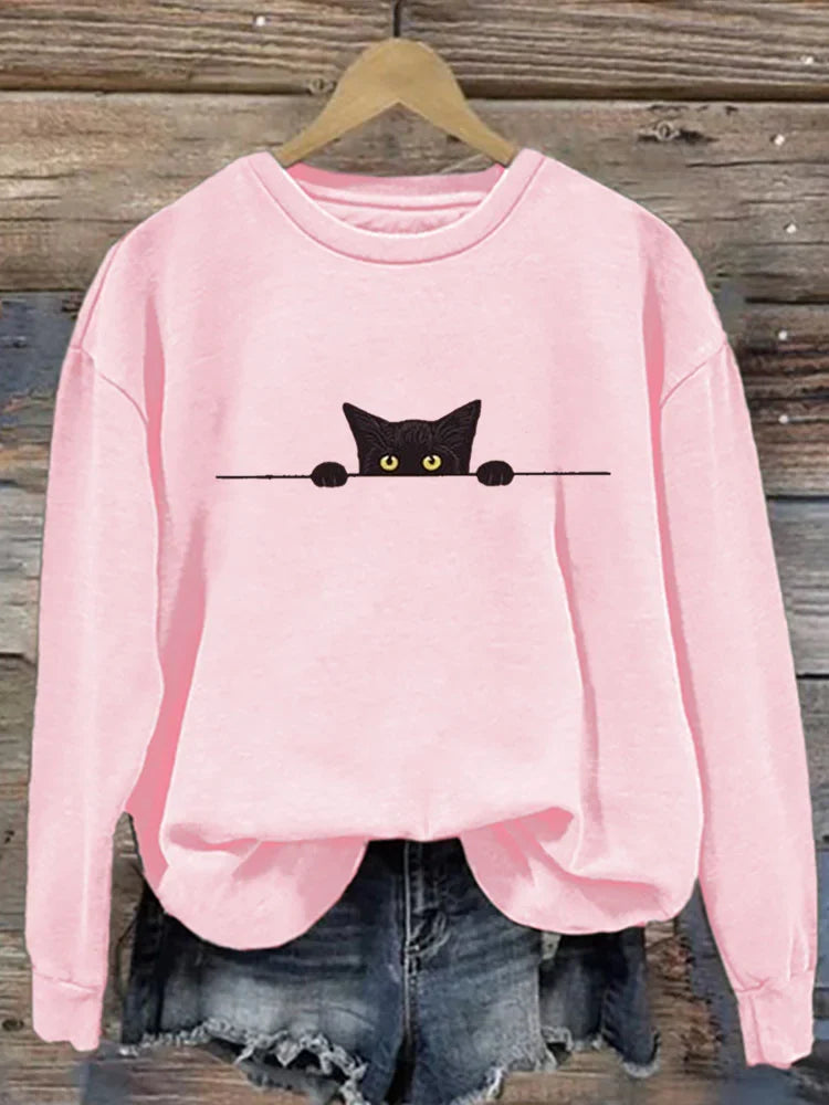 Festive Christmas Loose Crewneck Sweatshirt for Men & Women