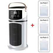 3-in-1 Portable Humidifying Air Cooler Fan with Ice Packs and Built-in Handle