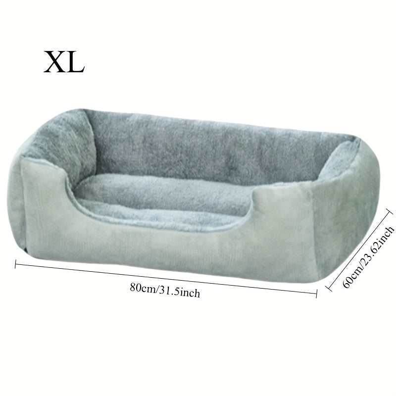 Thickened Warm Dog Bed 1pc Thickened Warm Dog Bed  Soft Comfortable Non-collapse Pet Bed For All Seasons  Medium Small Large Dogs Multi-size Options