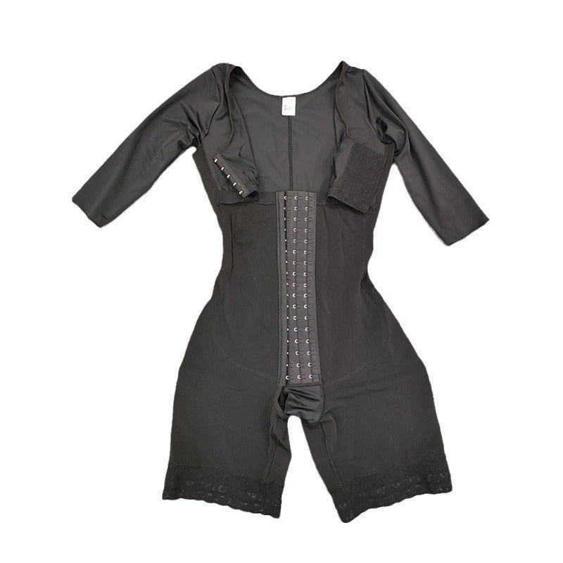 Seamless Half-Sleeve Belly Shaping & Hip-Lift Corset Romper