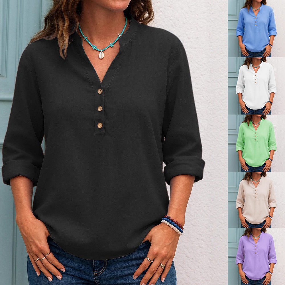 European And American Casual Women's Shirt