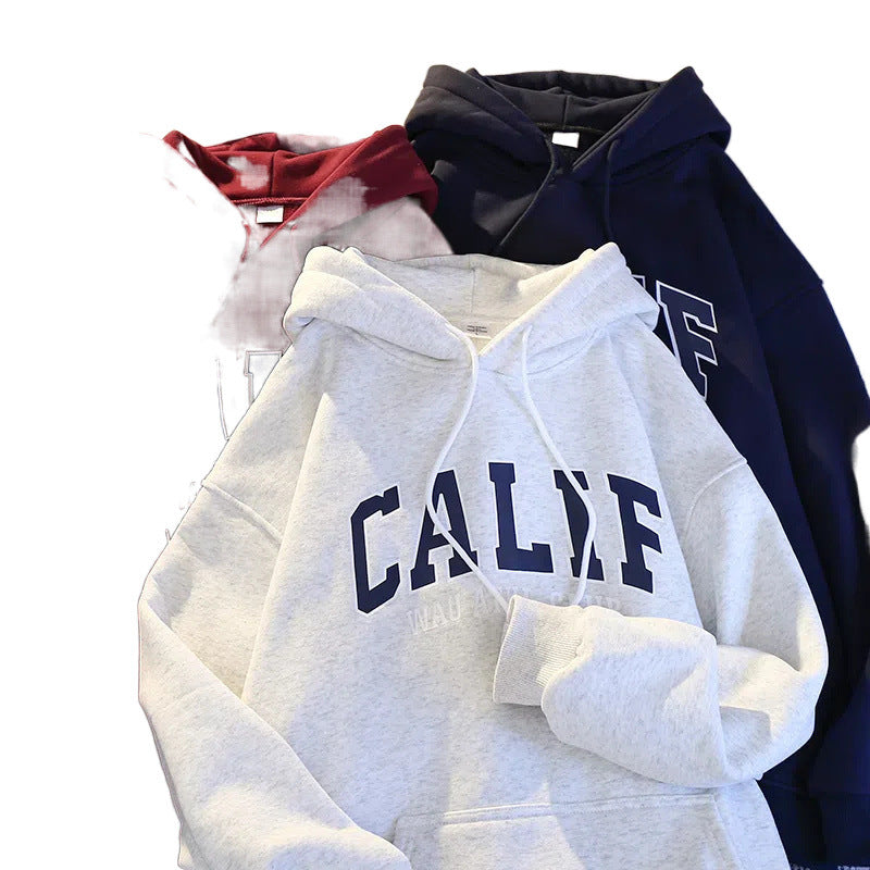Women's Cozy Fleece-Lined Loose Fall Sweater