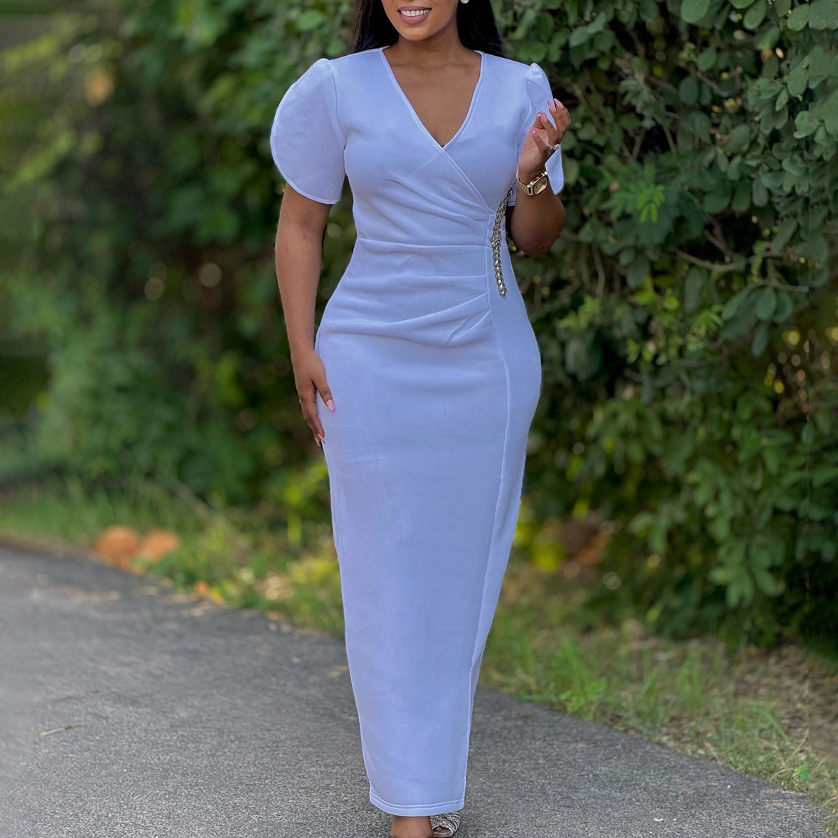 Womens Stylish and Elegant African-inspired Casual Dress