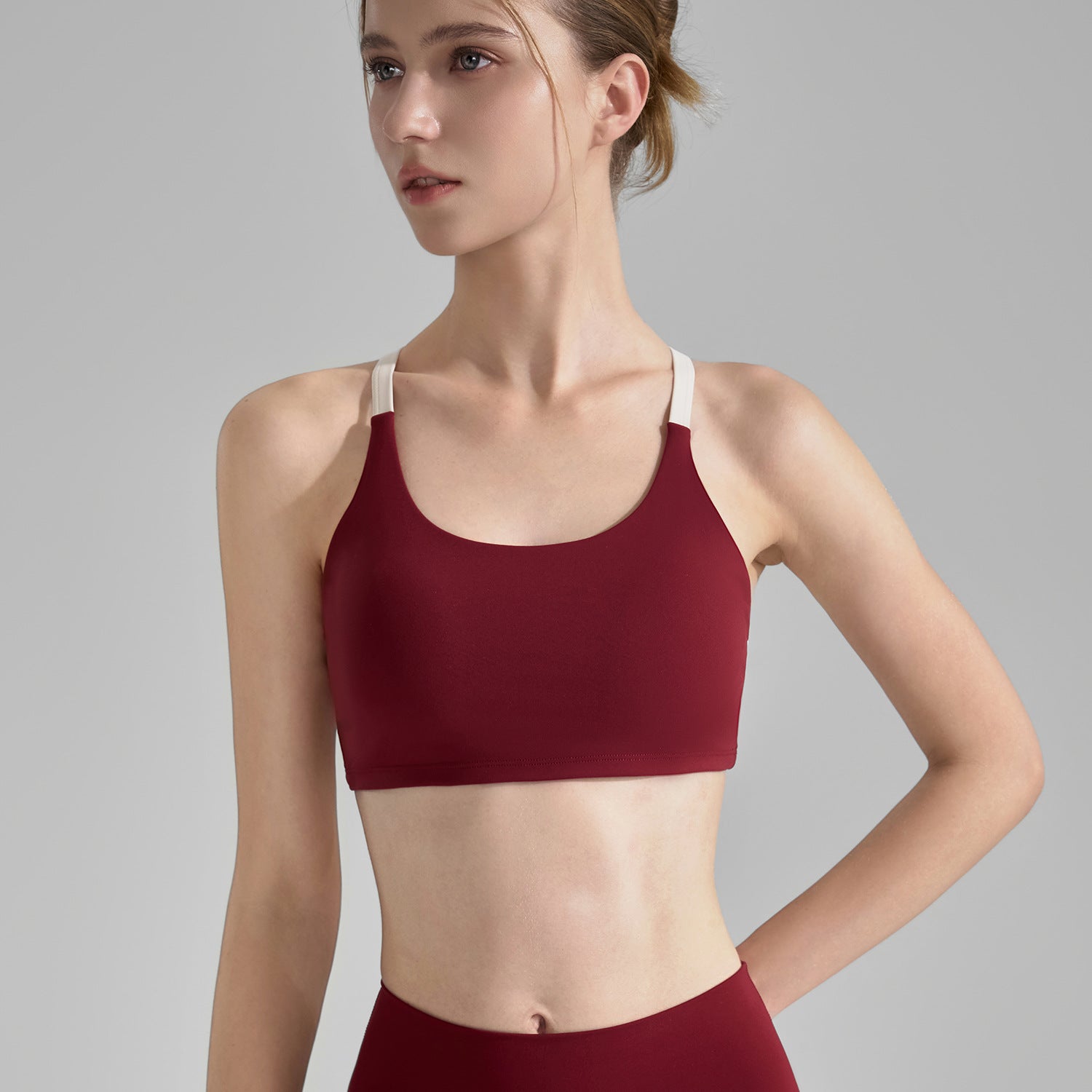 Fit-Boost Yoga Vest – Shockproof, Breathable, 3/4 Sleeve Fitness Top