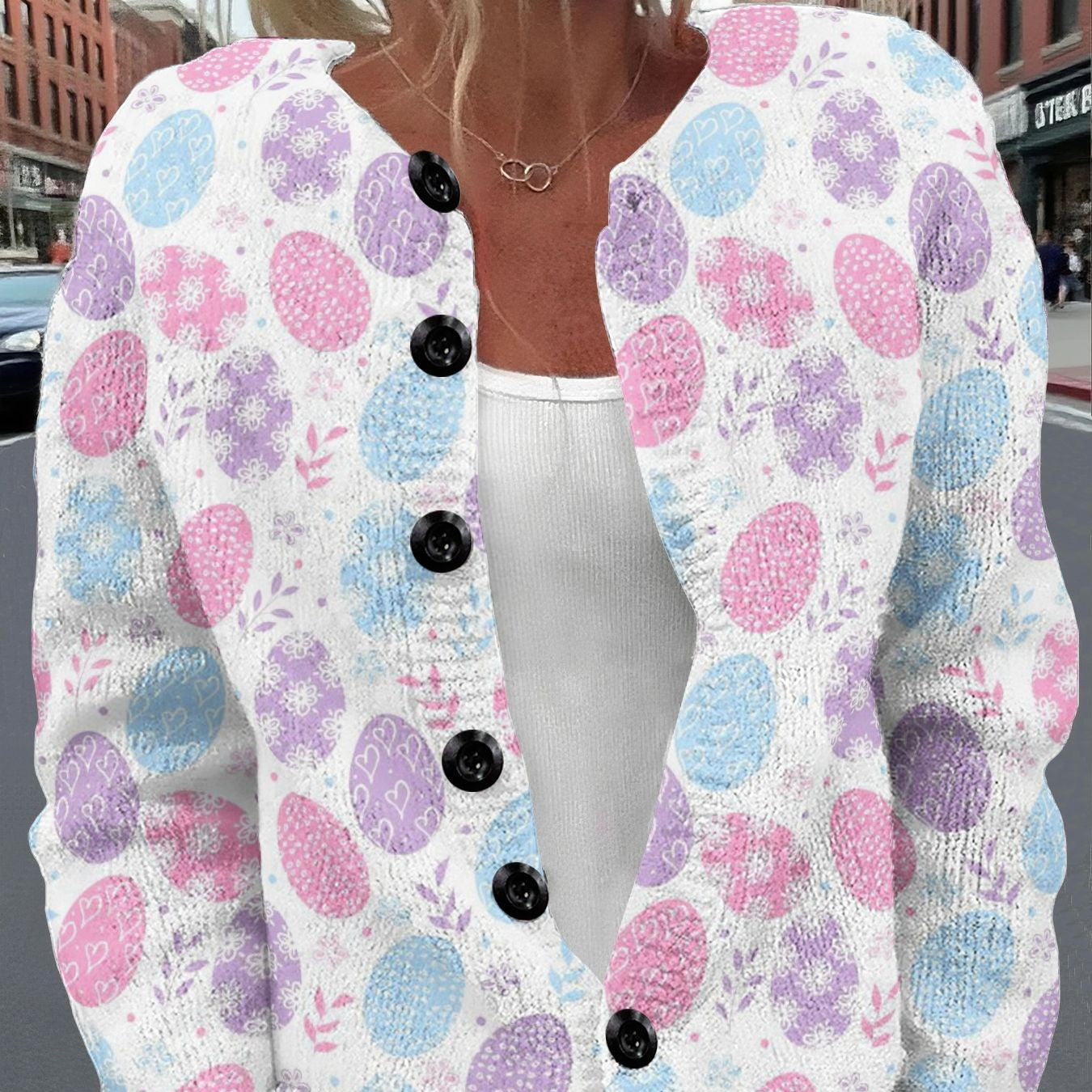 Custom Photo Print Long-Sleeve Women's Top
