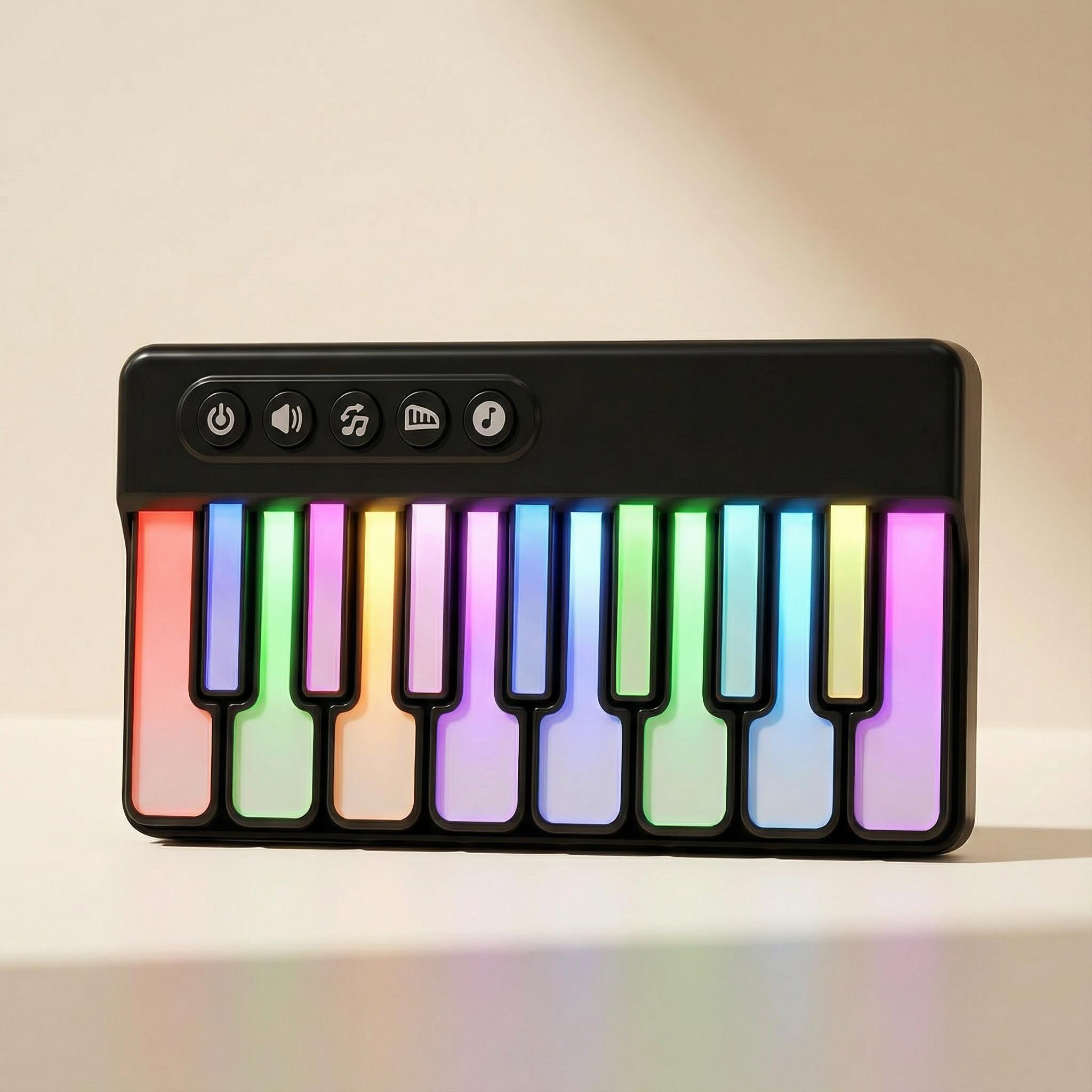 Portable Electronic Keyboard Piano with 10 Demo Songs and 15 Tracks