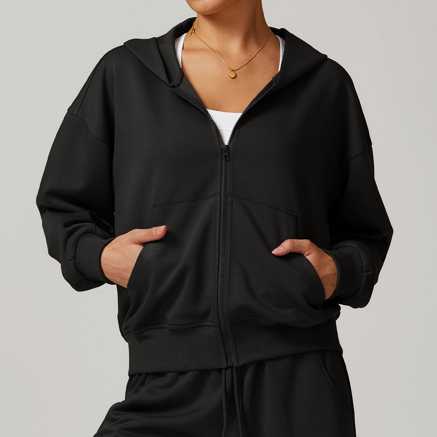 Women's Solid Casual Exercise Hoodie Sporty Pullover