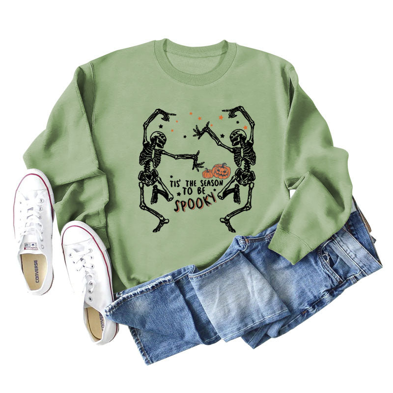 Trendy Letter Print Loose Long Sleeve Sweatshirt