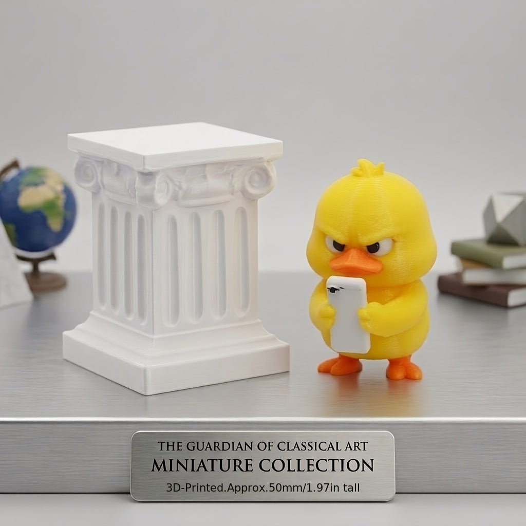Love duck figurine with heart gesture for home decor and gifts