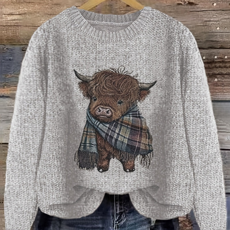 Cute Thick Needle Women's Sweater