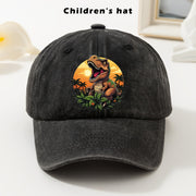 Dinosaur Print Adjustable Baseball Cap for Kids and Teens