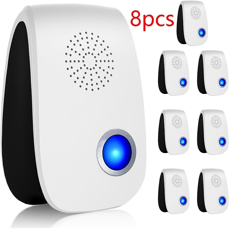 Ultrasonic Insect Repellent Pack – 4/6/8 Plug‑In Units for Cockroaches, Rodents, Ants, Mosquitoes and Spiders