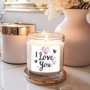 Heart-Shaped Candle Stickers with Scented Candles