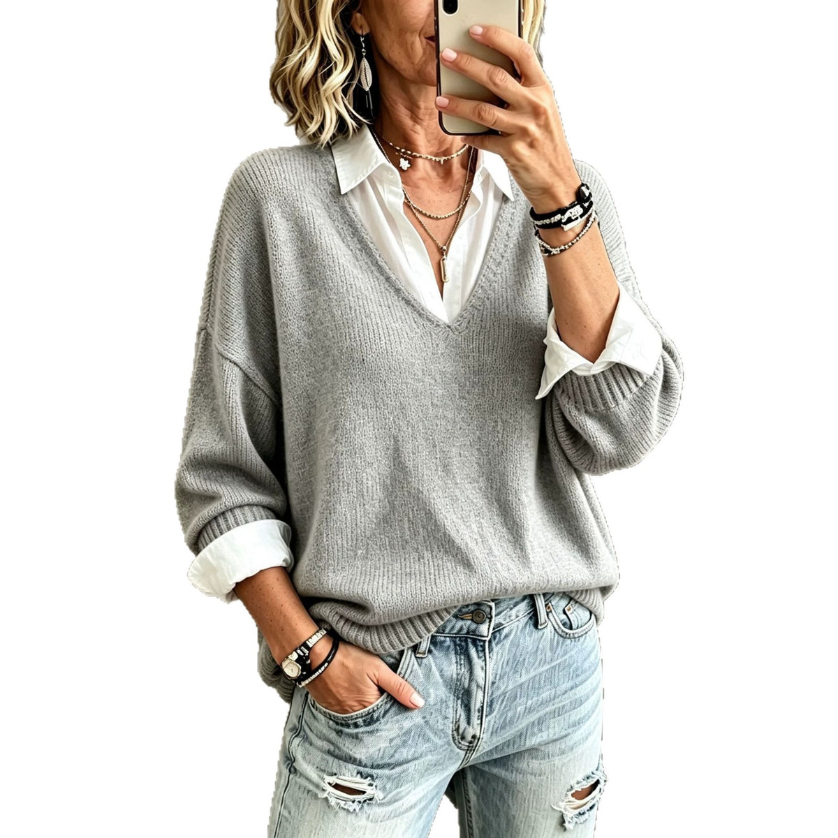 Everyday Casual Elegant Long-sleeve Sweater