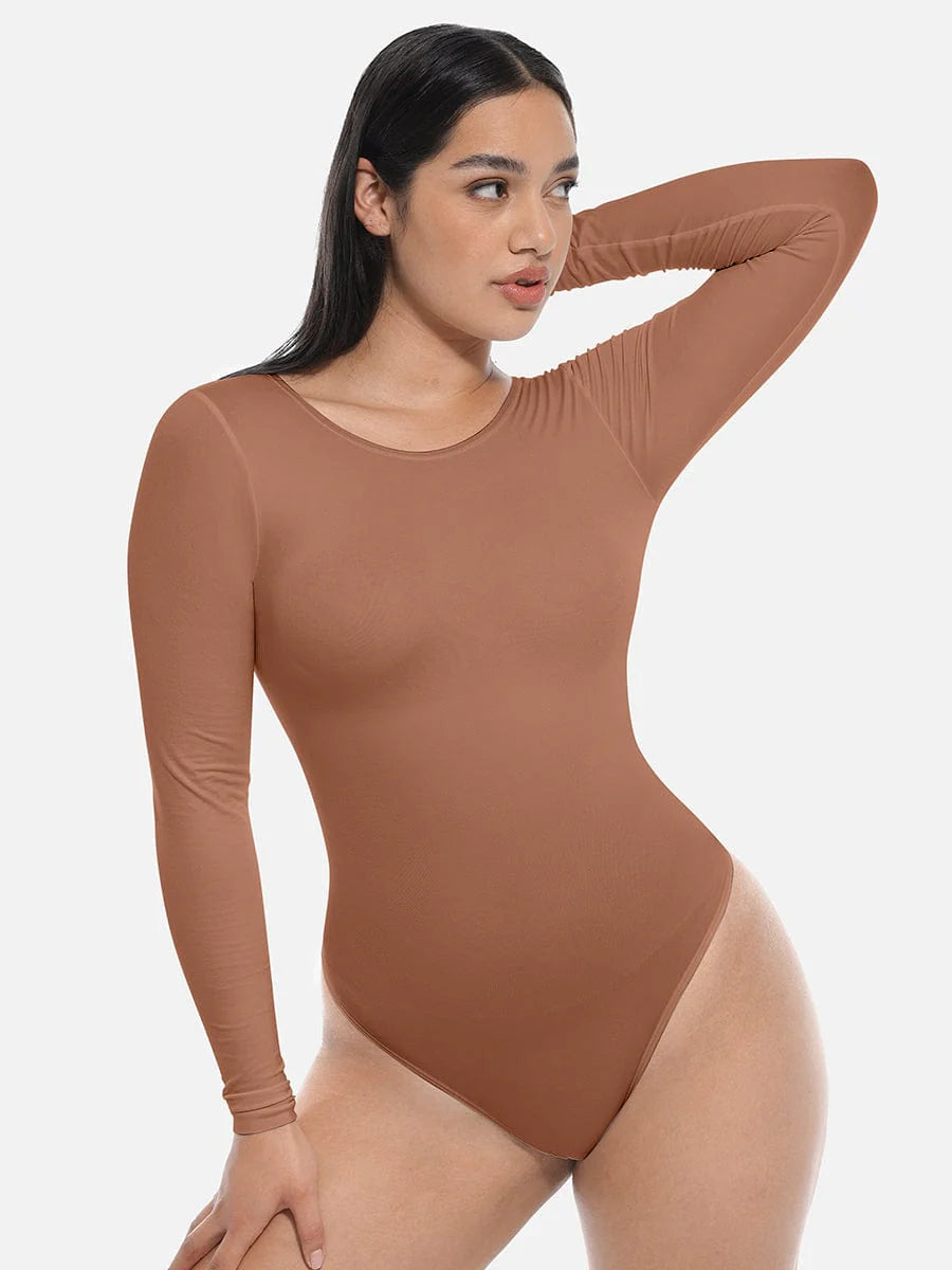 Seamless Long Sleeve Shapewear Slimming Bodysuit