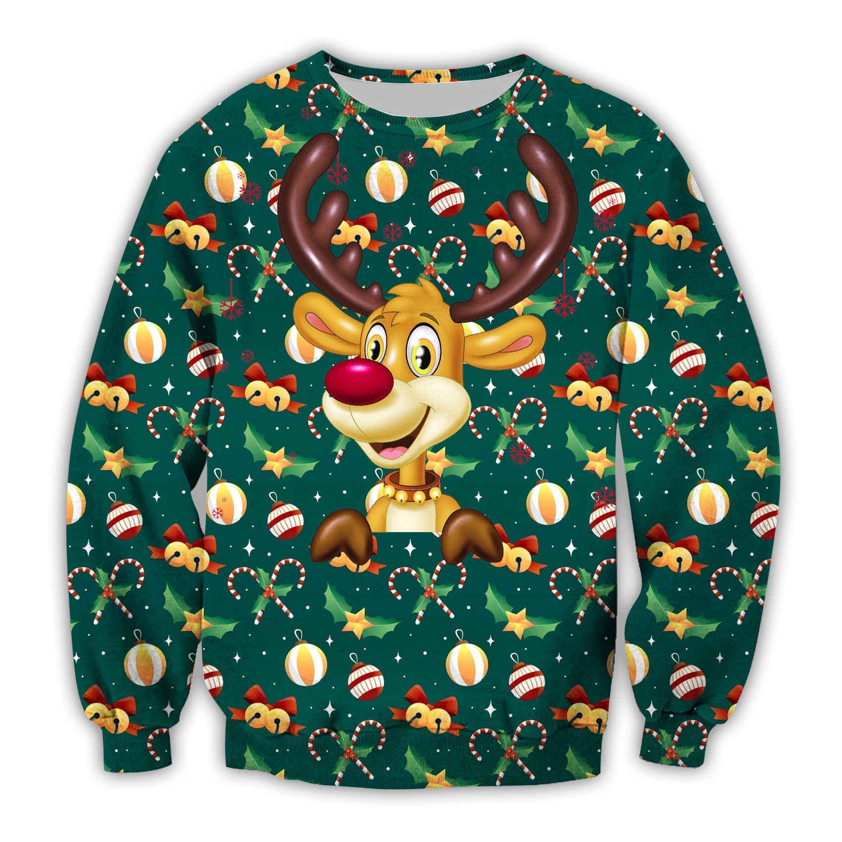 Festive 3D Christmas Hoodie for Women & Teens