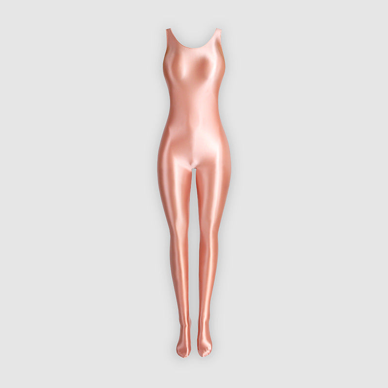 Glossy Stretch Women's Jumpsuit & Bodysuit