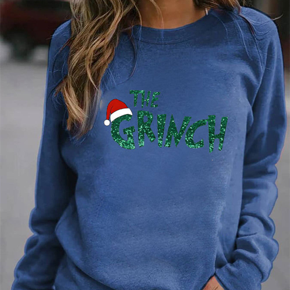 Women's Halloween Pumpkin Print Casual Pullover Sweater