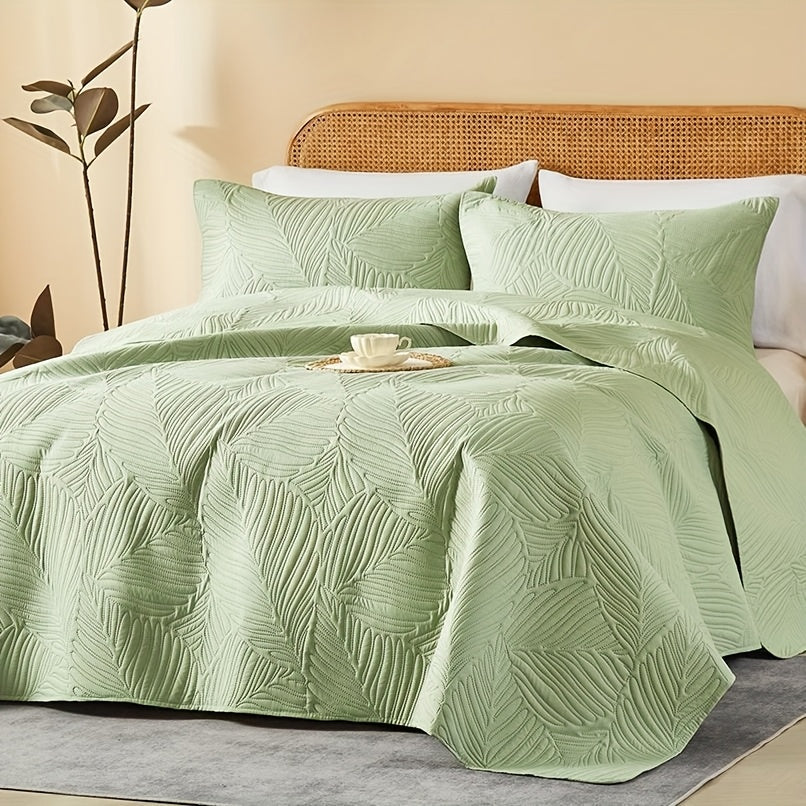 2/3pcs Quilt Set Bedspreads - Soft Cool & Refreshing Summer Quilt Lightweight Microfiber Bedspread - Modern Style Coin Pattern Coverlet For All Seasons - Gifts For The Family