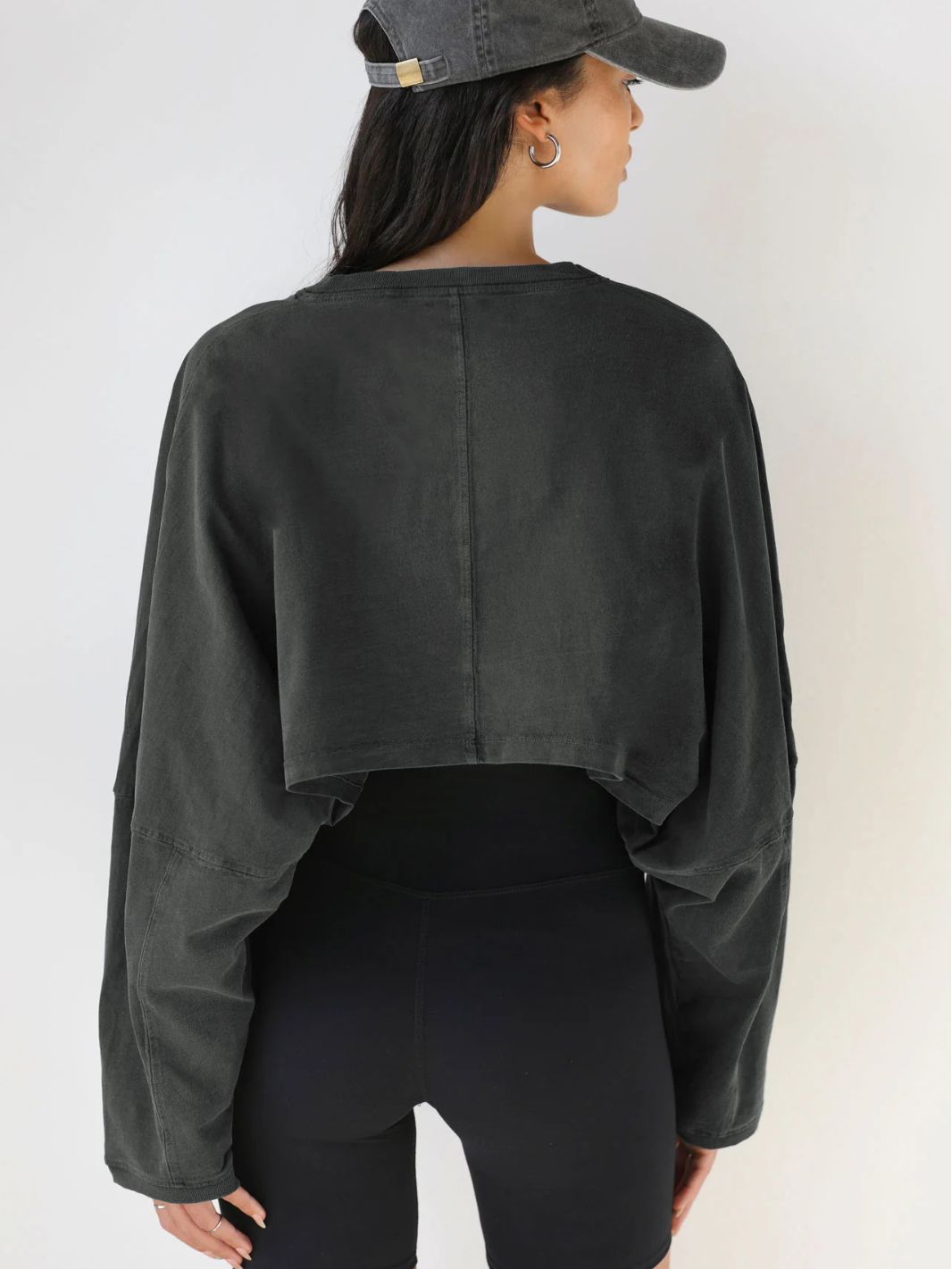 Women's Knit Sporty Long-Sleeve Pullover T-Shirt