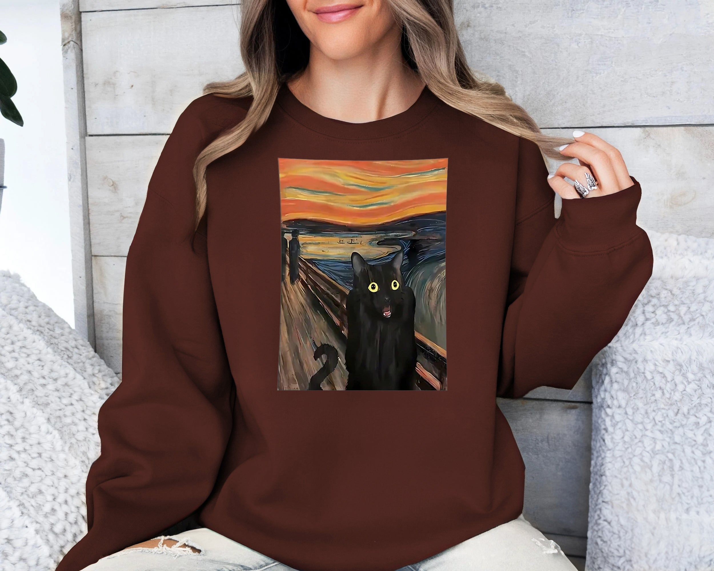 Chic Solid Color Long Sleeve Sweatshirt