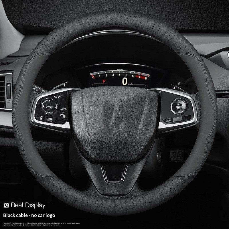 Protect Your Ride with a Sporty Cowhide Steering Wheel Cover