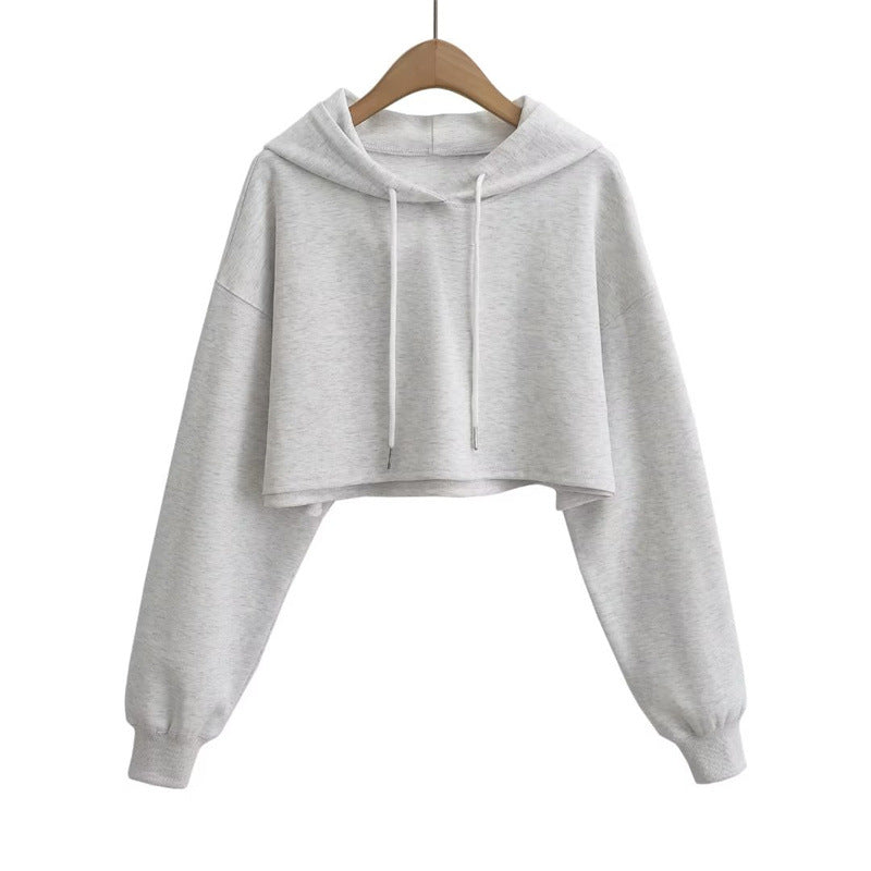 Trendy High-Waist Lace-Up Pullover Sweater