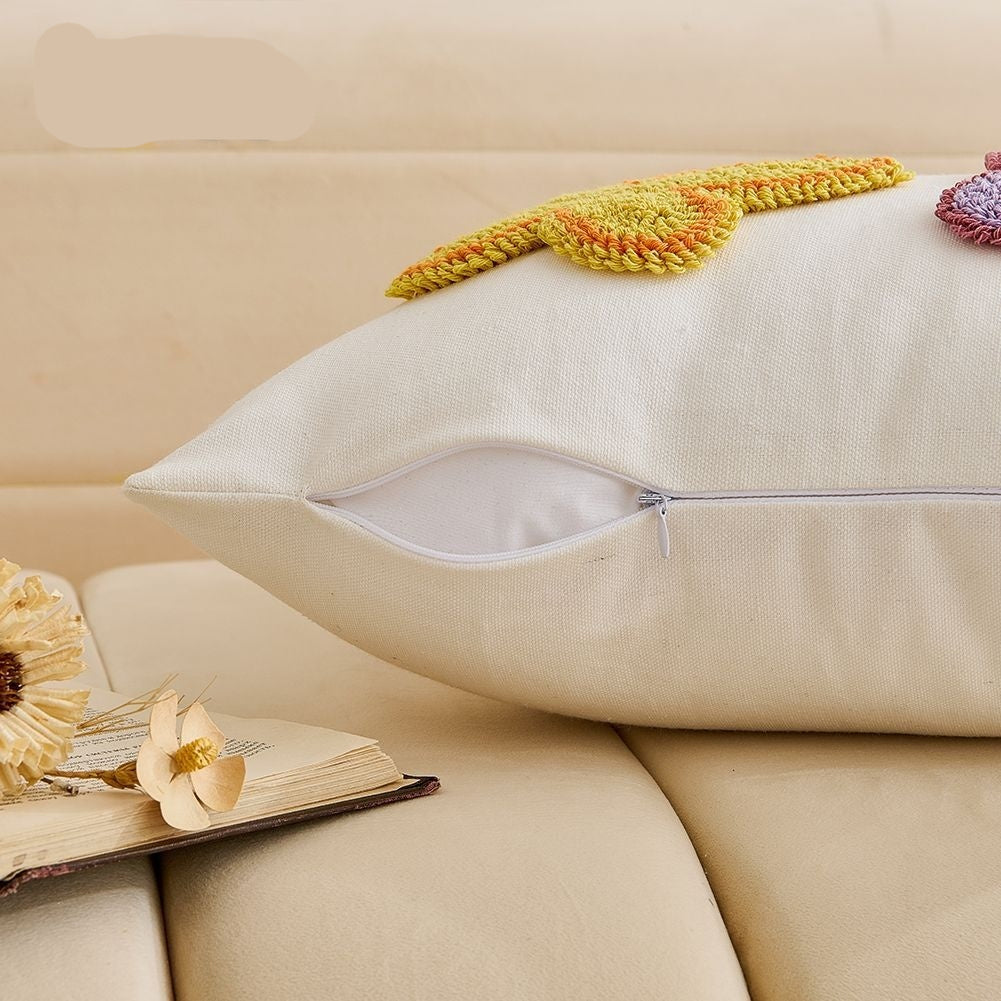 Adorable Easter Bunny Pillowcase with Loop Terry Embroidery
