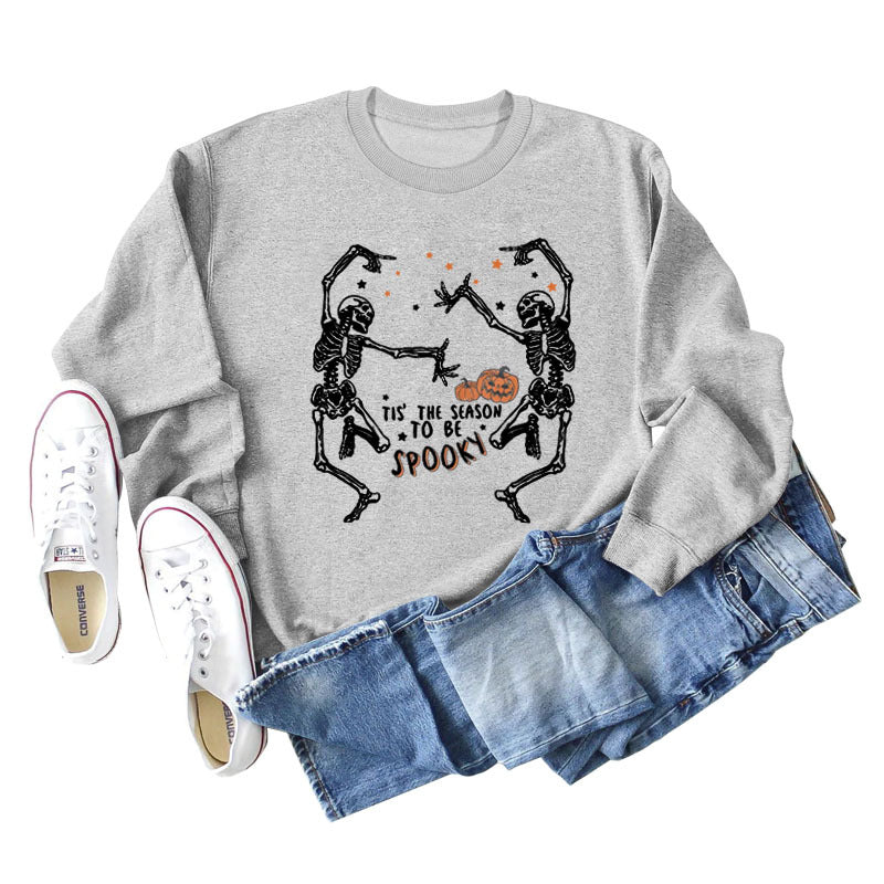 Trendy Letter Print Loose Long Sleeve Sweatshirt