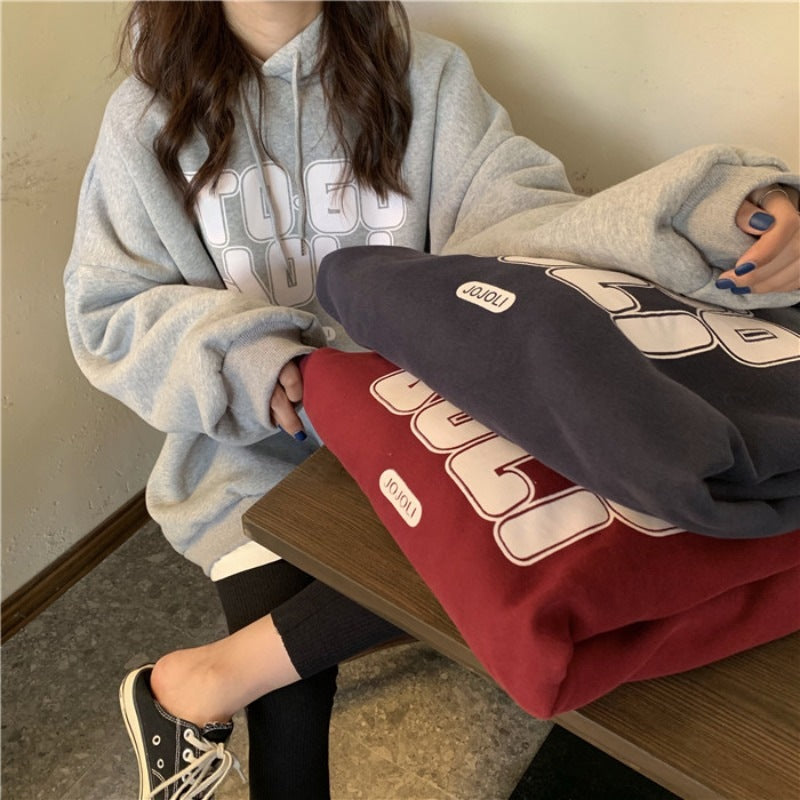 Women's Fleece-Lined Thickened Hooded Jacket