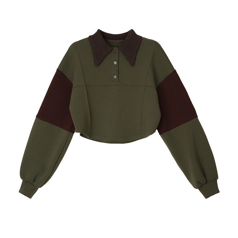 Women's Korean Style Color-Block Loose Knit Sweater
