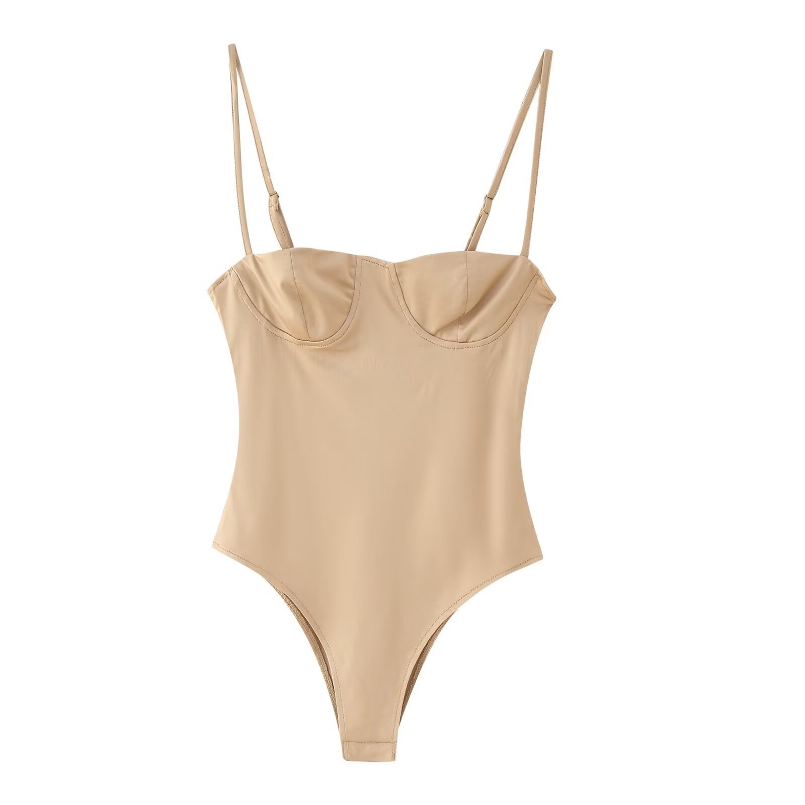 Women's Seamless Fitness Bodysuit Solid Color Jumpsuit