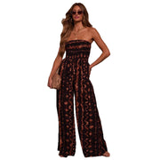 Women's Tie-Dye Halter Wide-Leg Jumpsuit