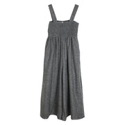 Spring And Summer Pleated Suspender Loose One-piece Oversized Wide-leg Pants