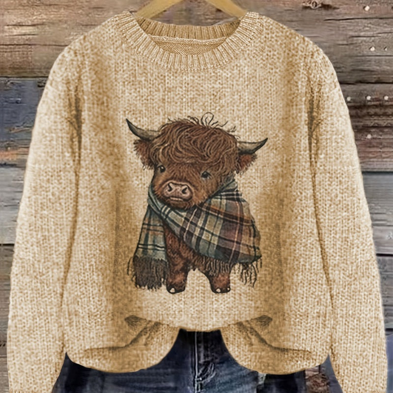 Cute Thick Needle Women's Sweater