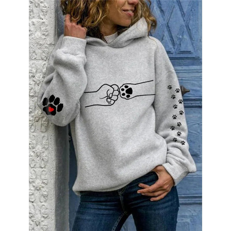 Women's Trendy Digital Print Graphic Hoodie